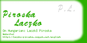piroska laczko business card